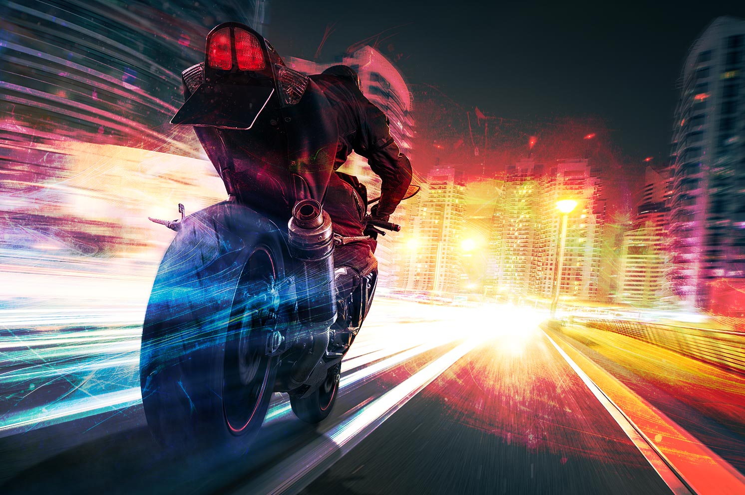 G&V Venture Brands Agency | Motorcycle moving at speed